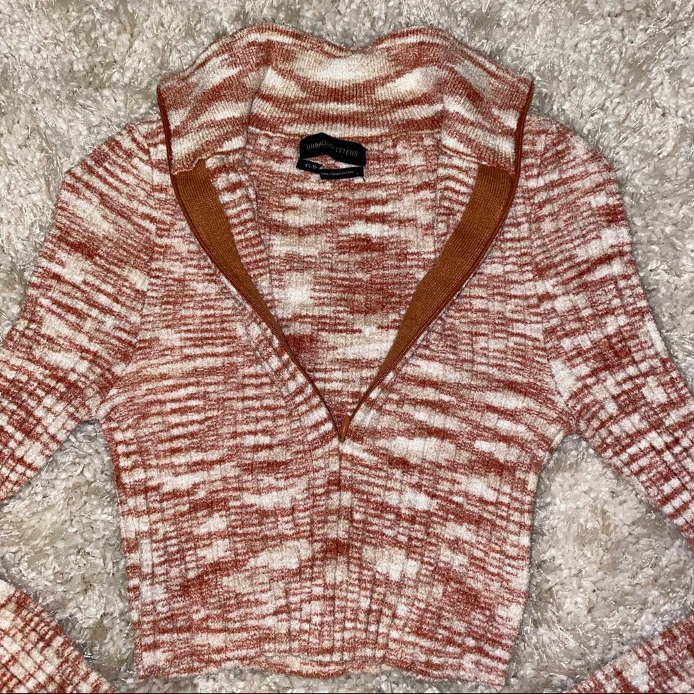 Urban Outfitters Ty Chenille Half-Zip Top